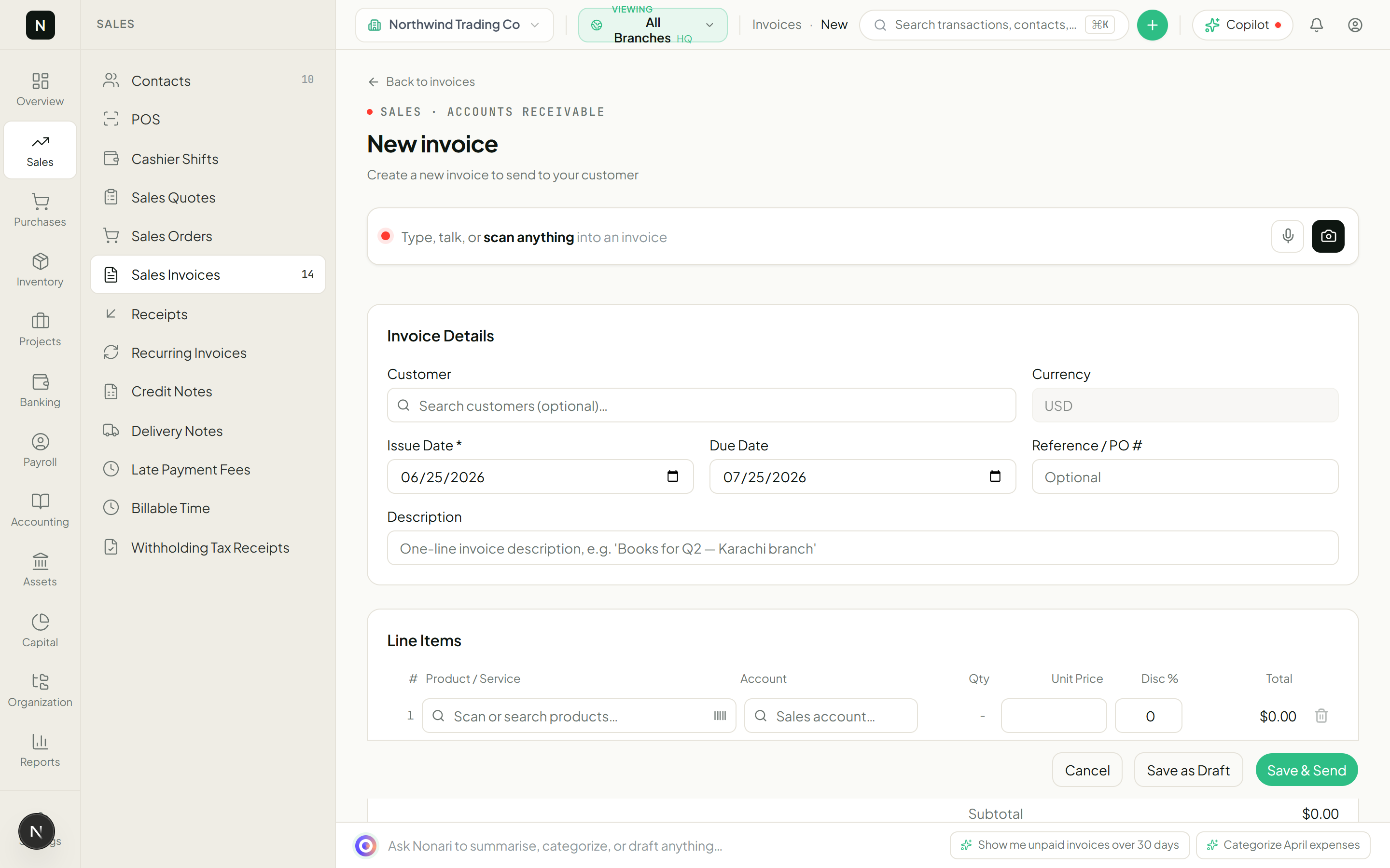 Post your first invoice